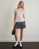 Afbeelding van Meline Blouse in Satijn Jacquard Roze