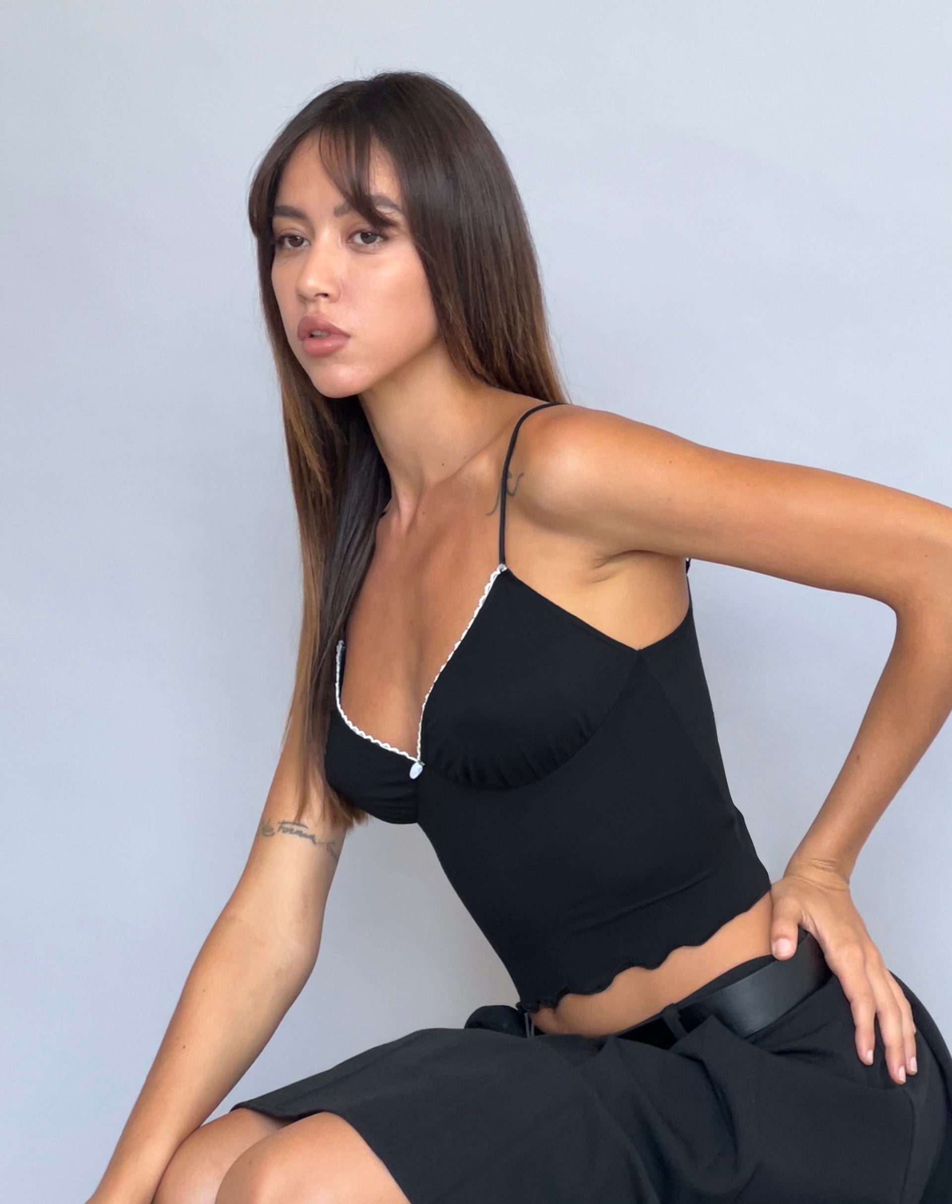 Afbeelding van Mia Ballet Cami Top in Zwart