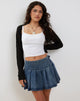 Afbeelding van Mika Shrug Vest in Mesh Zwart