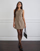 Afbeelding van Mirina Mini Dress in Tailoring Taupe