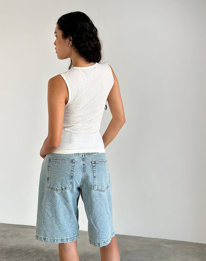 Afbeelding van Mohala Top in Crinkle Ivory