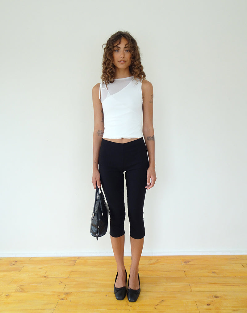 Afbeelding van Moni Vest Top in Mesh Ivoor