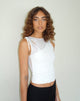 Afbeelding van Moni Vest Top in Mesh Ivoor
