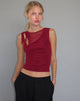 Afbeelding van Moni vest in mesh Maroon