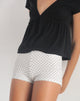Afbeelding van Eunia Kort in Micro Polka Wit