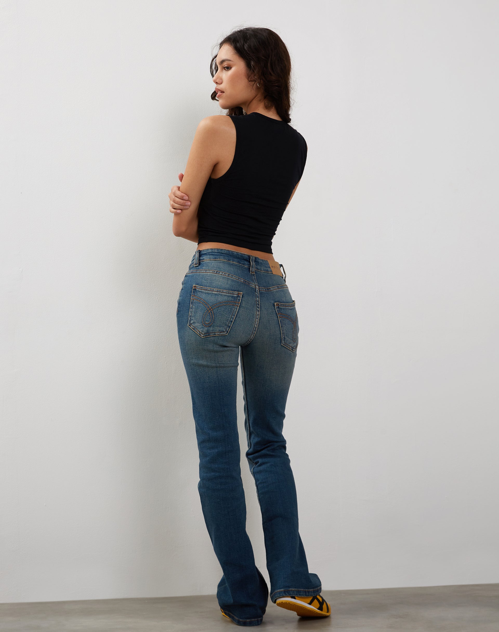 Afbeelding van Monlo Vest Top in Lycra Zwart