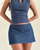Afbeelding van Olsa Denim Minirok in Chambray Indigo