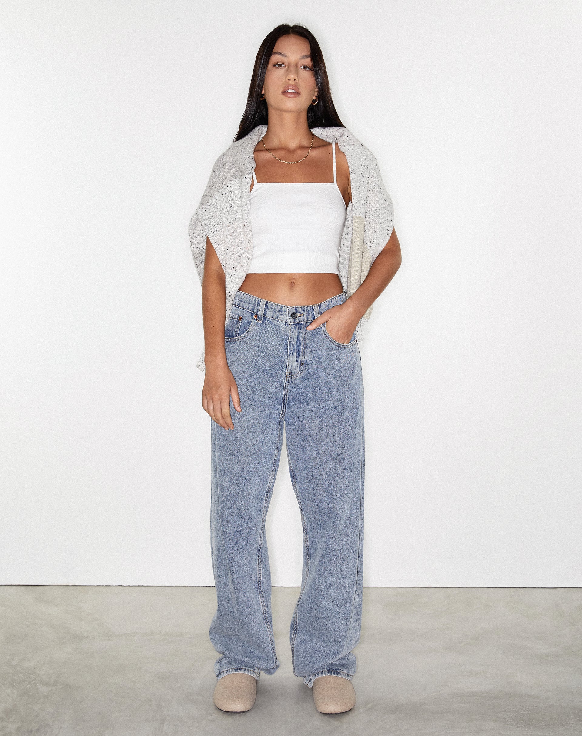 Afbeelding van Parallel Jean in Light Wash Denim