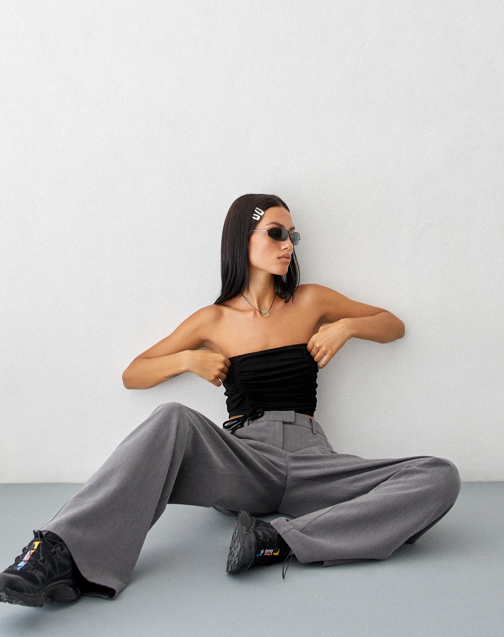 beeld van MOTEL X JACQUIE Verena Bandeau Top in zwart