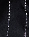  Crepe Zwart Hotfix Diamante