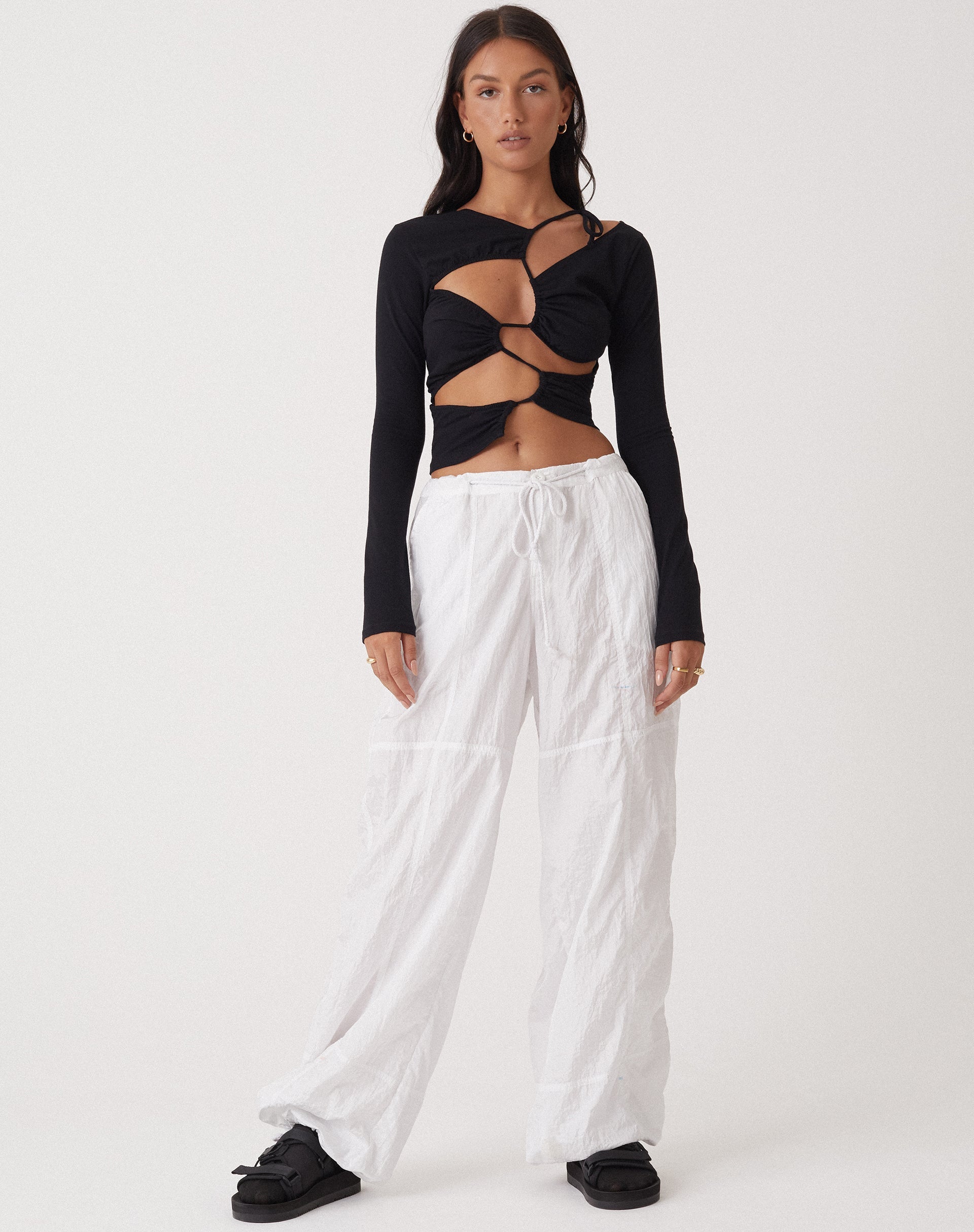 beeld van MOTEL X OLIVIA NEILL Rajina Top in Lycra Zwart