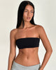 afbeelding van Nabel Micro Tube Top in zwart