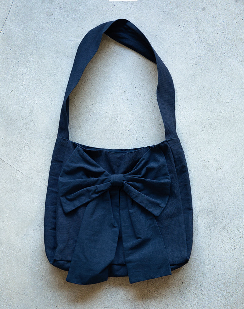 Afbeelding van Nagi tas in marine met marine strik