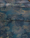 Tonaal blauw paisley