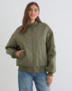 Afbeelding van Najora Puffy Bomber Jacket in Dark Sage