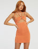 Afbeelding van Namira Mini Dress in Vuurkraker Oranje