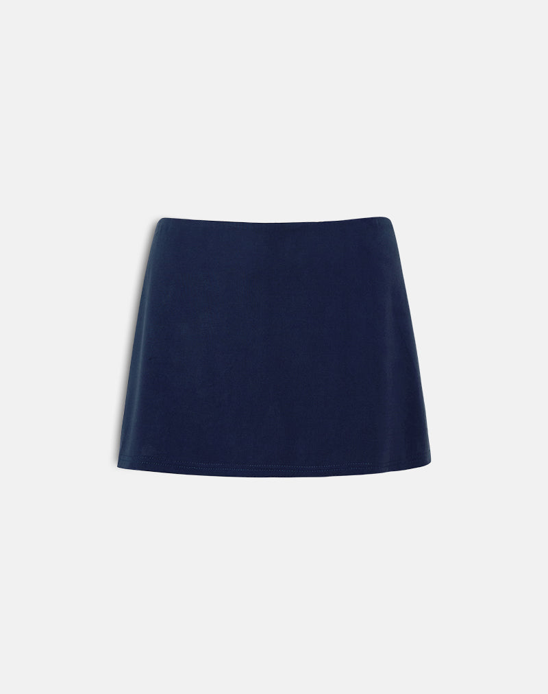 Afbeelding van Namya Mini Skort in Cupro Navy