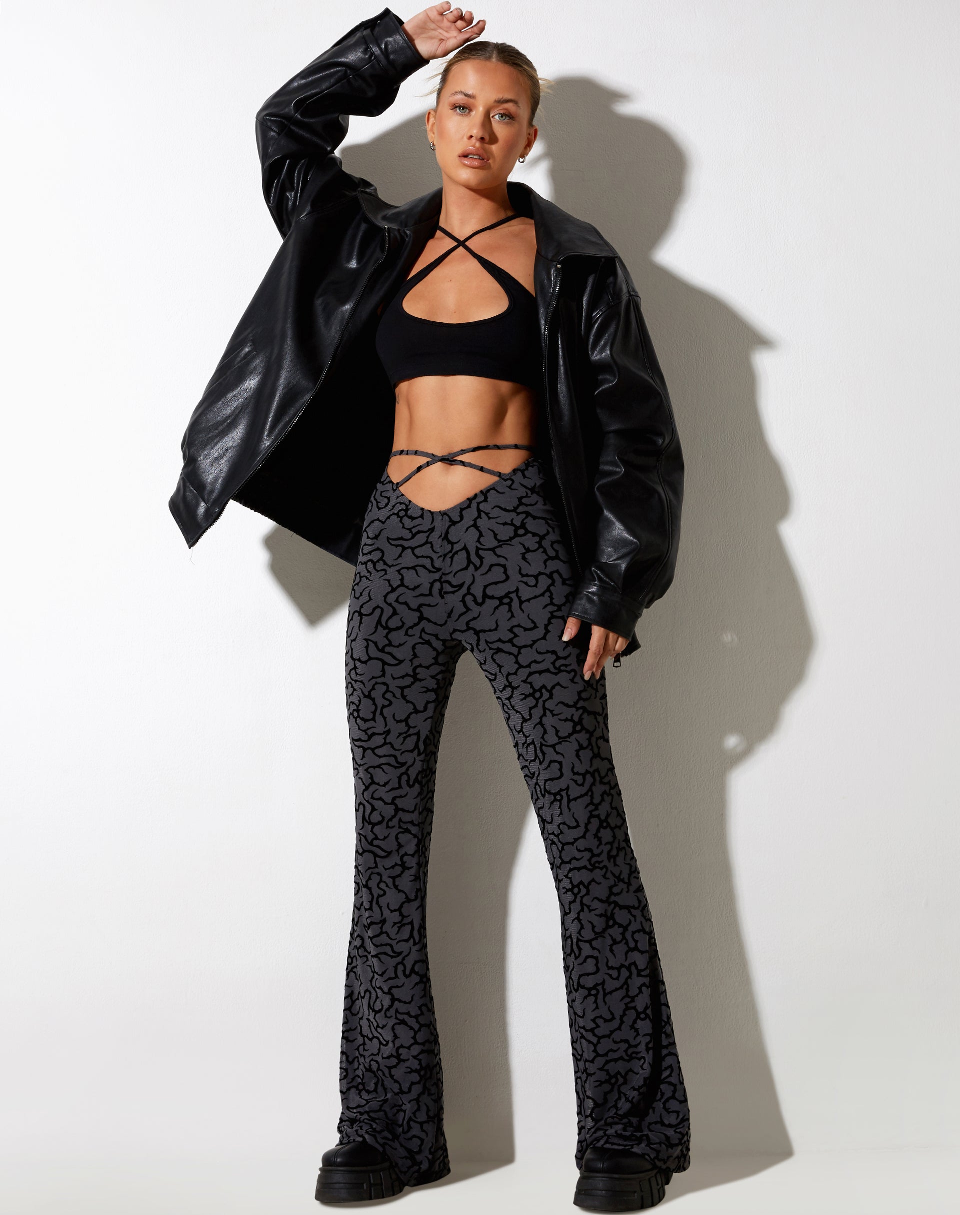 Afbeelding van Nancha Flare Broek in Tribal Flock