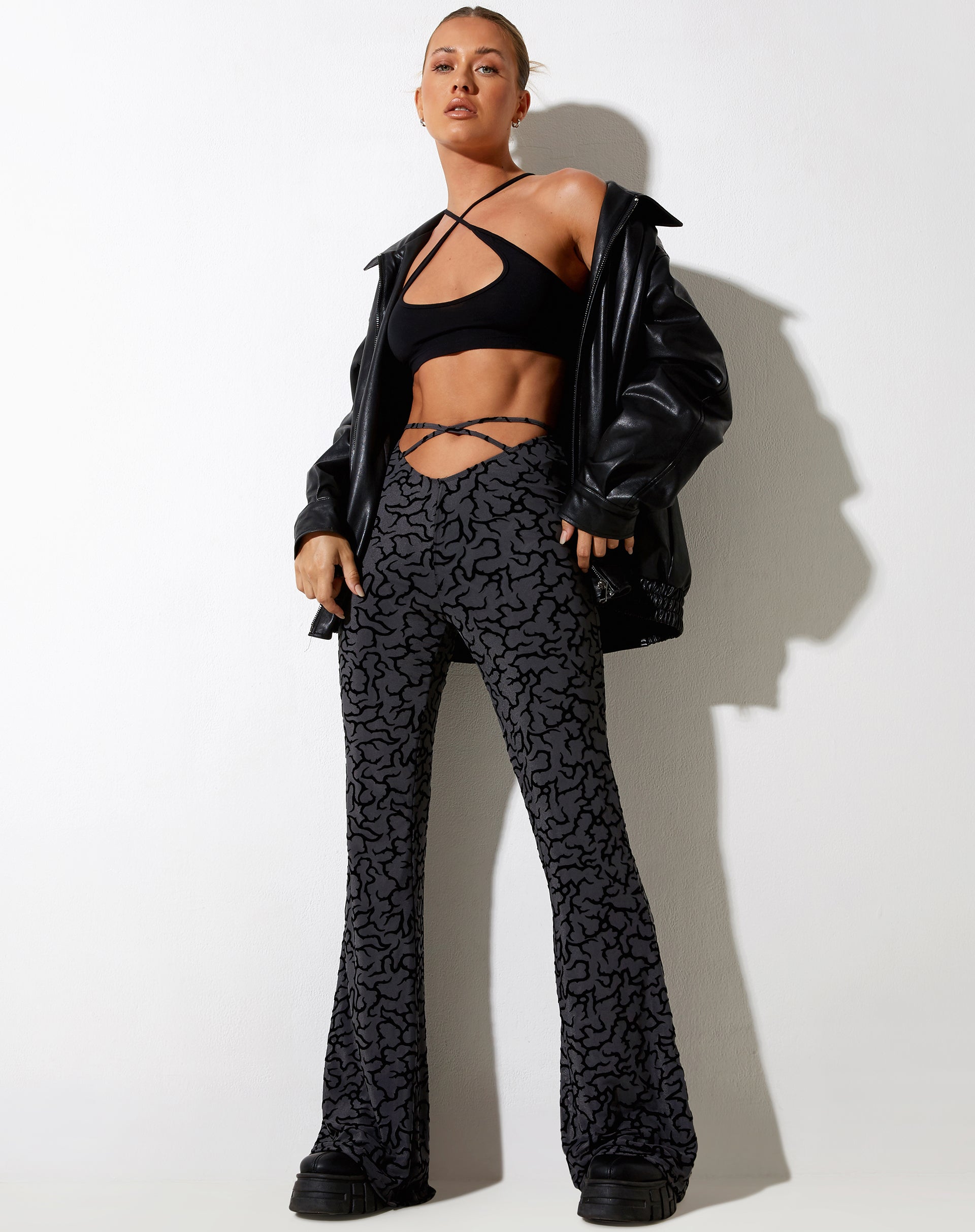 Afbeelding van Nancha Flare Broek in Tribal Flock