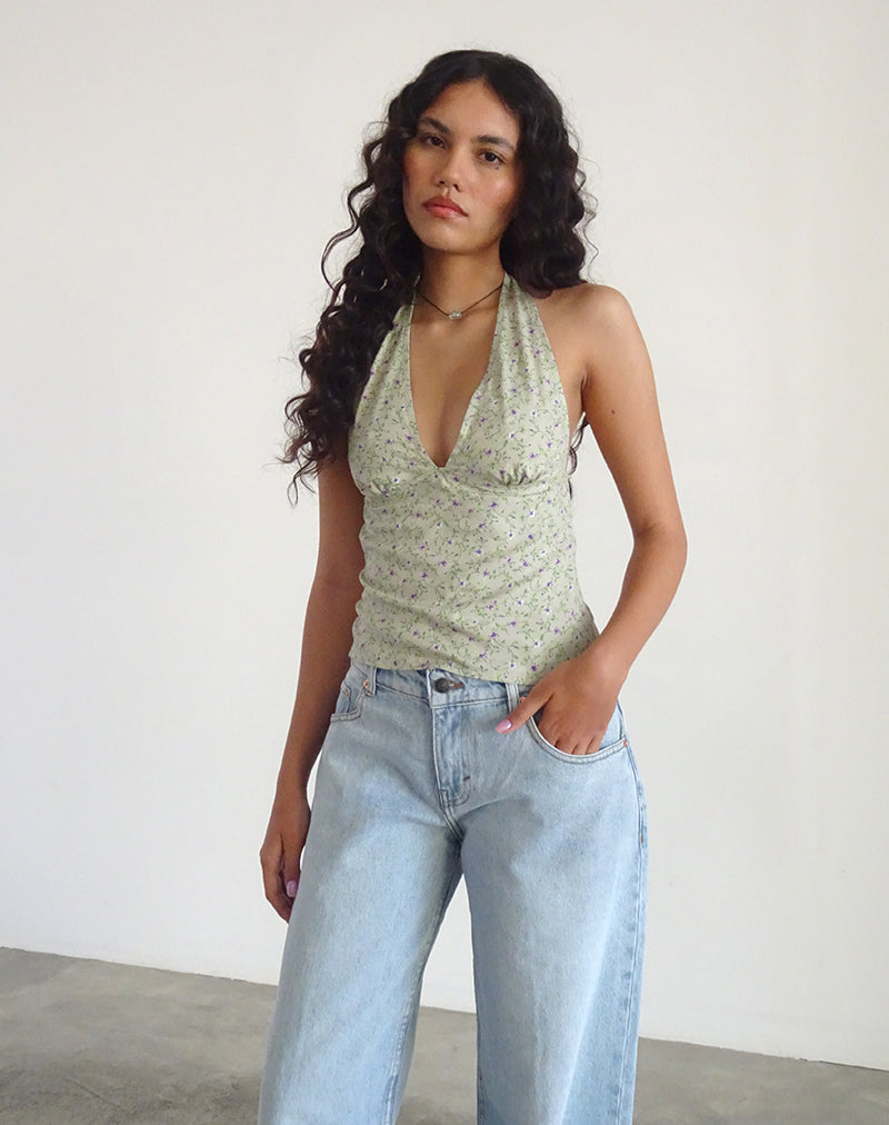 Afbeelding van Nandu Halterneck Top in Parma Violet
