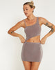 Afbeelding van Natsumi Cut Out Mini Dress in Charcoal