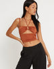 Afbeelding van Neetu Crop Top in Chocolade
