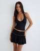 Afbeelding van Nefety Studded Rok in Jersey Zwart