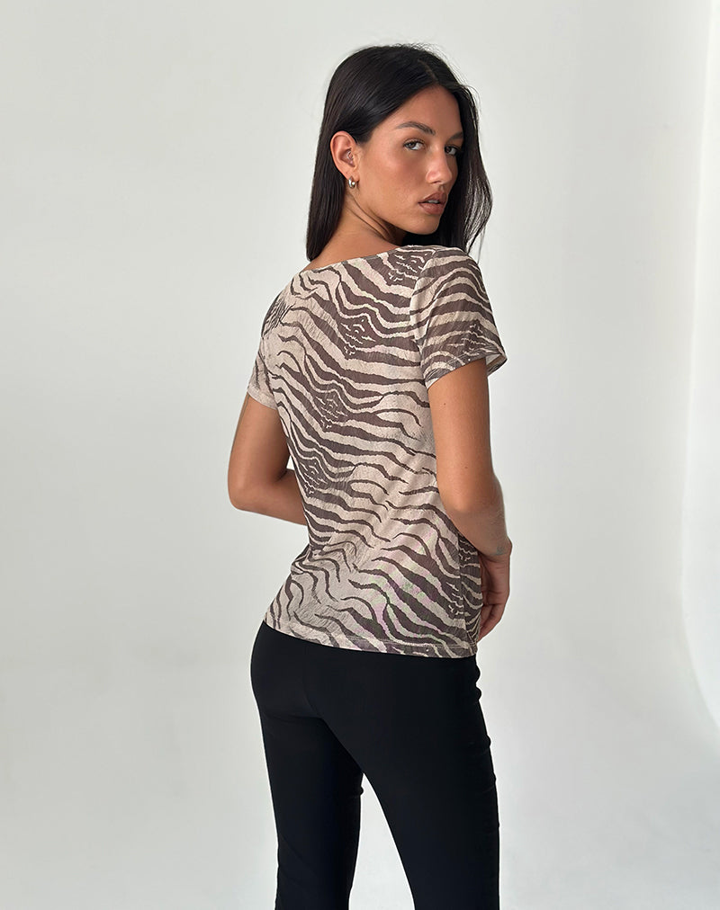 Afbeelding van Neko Top in Mesh Wild Animal Neutral