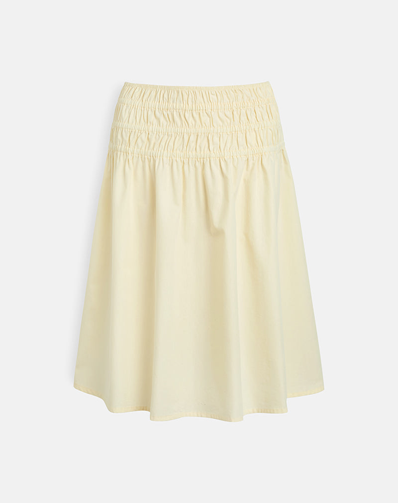 Neleta midirok in popeline citroen