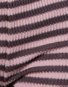 Gebreide streep roze en bruin