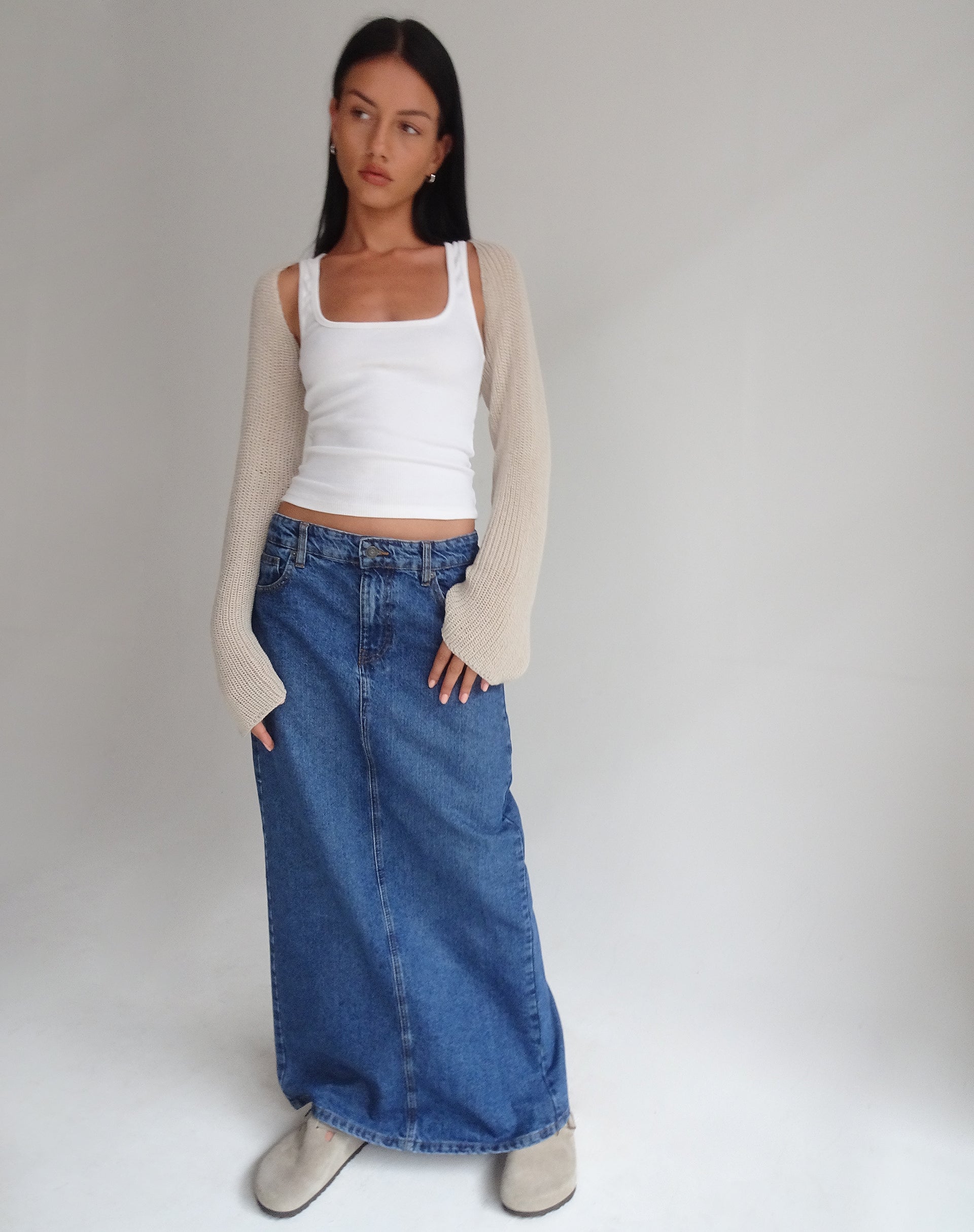 Afbeelding van Nobila Shrug Top in Naturel