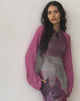 Afbeelding van Nobila Shrug Top in Framboos