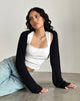 Afbeelding van Nobila Shrug Top in Zwart