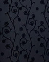 Zwart sierlijk bloemen FLock