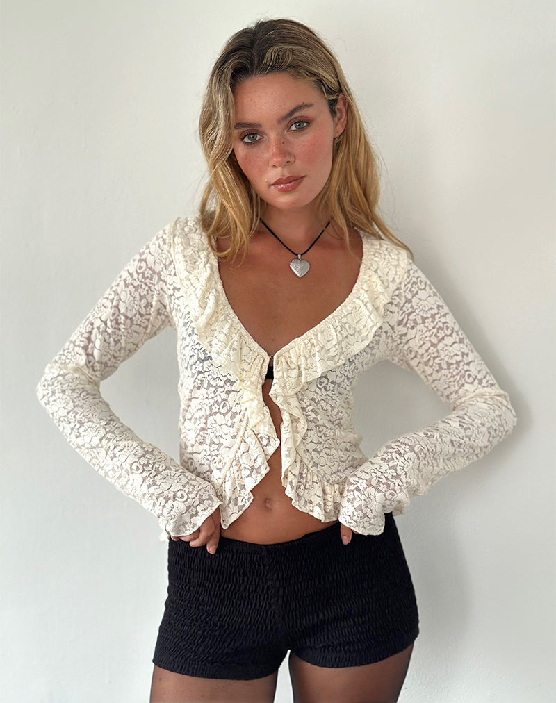 Afbeelding van Noemi Cardi in Rose Lace Ivory