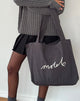Afbeelding van Nola Totebag in Beluga met Motel borduurwerk