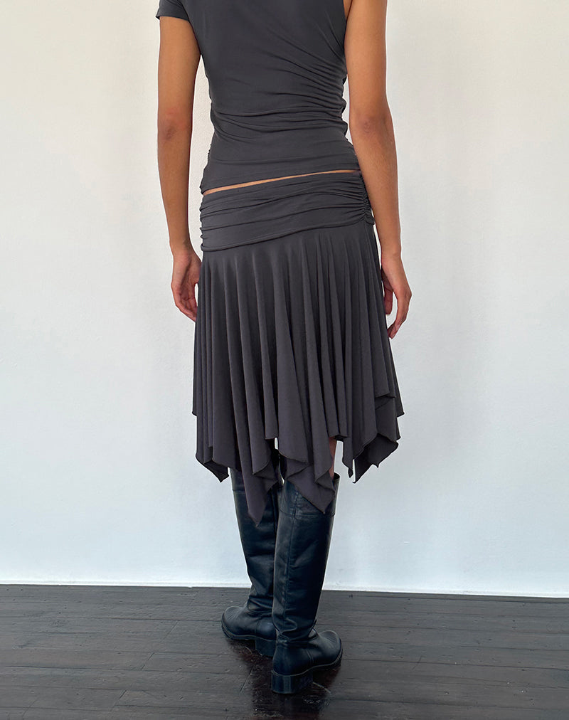 Afbeelding van Norali waterval midirok in grijs