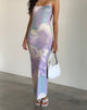 Afbeelding van Norila Cami Maxi Dress in Slinky Orchid Petals Lila