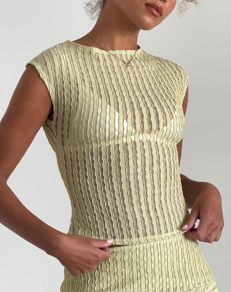 Afbeelding van Nova Top in Crinkle Sage