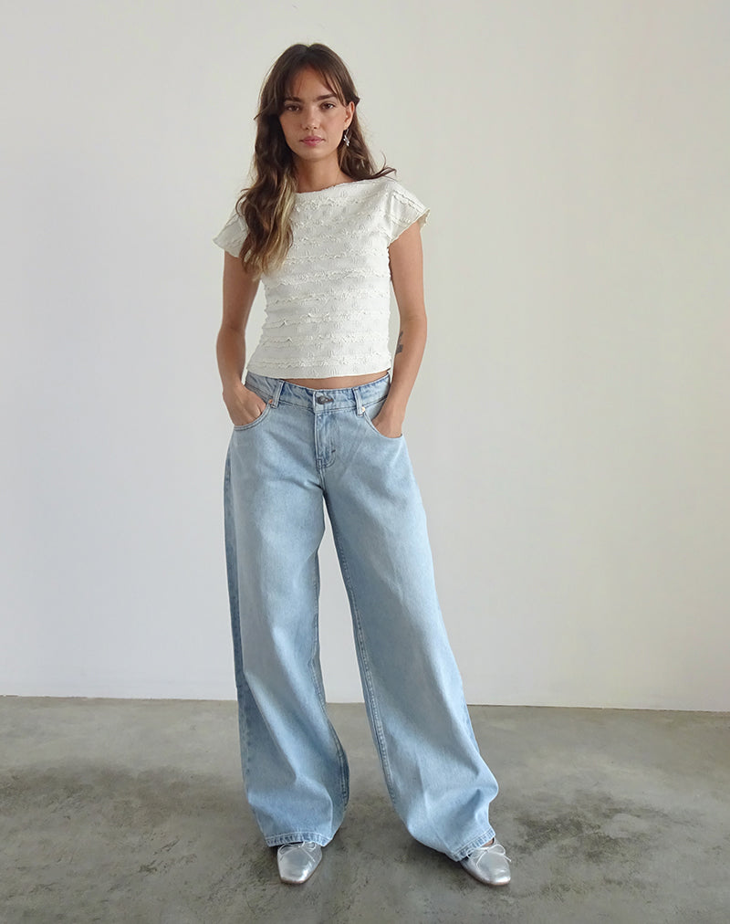 Afbeelding van Nova Top in Crinkle Ivory