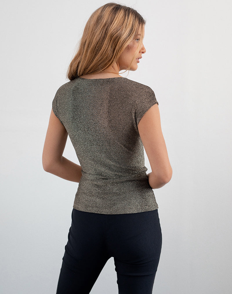 Afbeelding van Nova Top in Lurex Goud