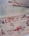  Bedrukte mesh Cote D'Azur Blauw Grafisch