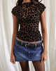 Afbeelding van Nova Top in Flock Mesh Rar Leopard
