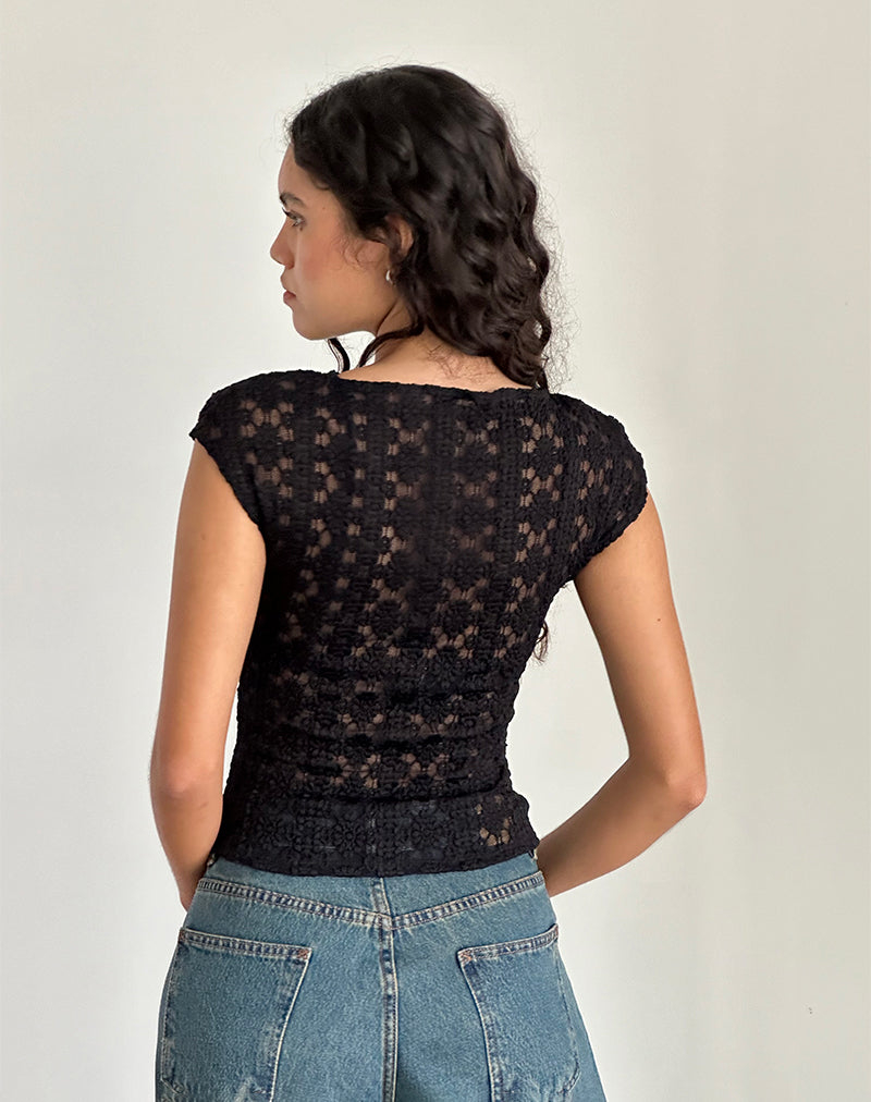 Afbeelding van Nova Top in Regal Lace Zwart