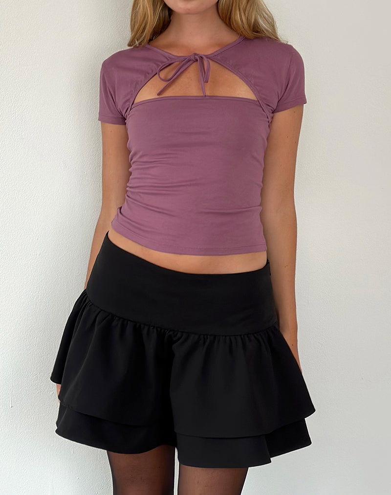 Afbeelding van Novalie Top met striksluiting in Mauve