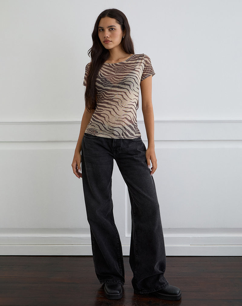 Afbeelding van Neko Top in Mesh Wild Animal Neutral