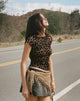 Afbeelding van Nova Top in Flock Mesh Rar Leopard