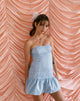 Afbeelding van Okapi Mini Jurk in Poederblauw
