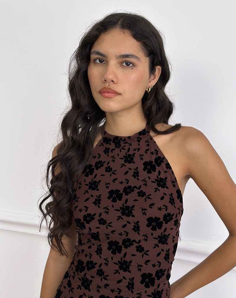 Afbeelding van Olivera Top in Bruin Garden Floral
