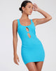 Afbeelding van Ortaka Mini Dress in Rib Blue